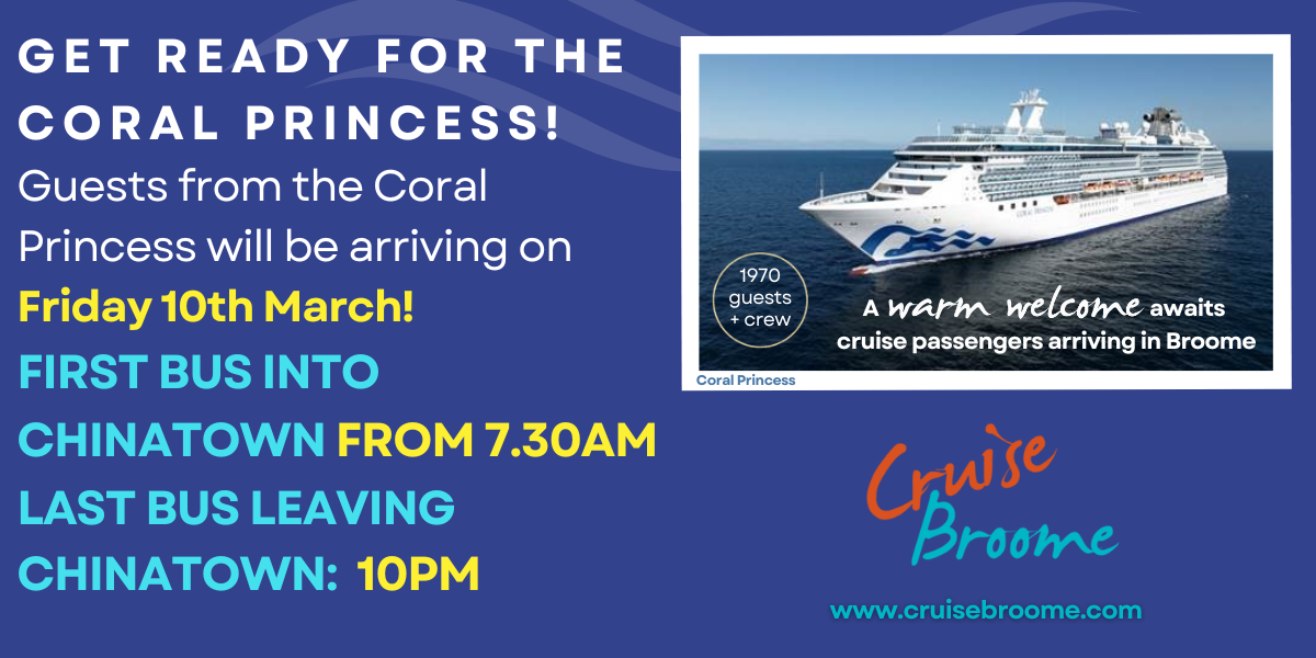 March 2023 Cruise Ship Arrivals in Broome