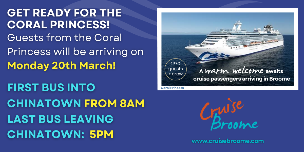 March 2023 Cruise Ship Arrivals in Broome