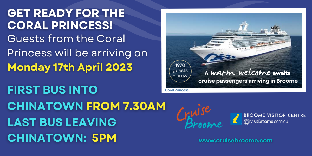 March 2023 Cruise Ship Arrivals in Broome