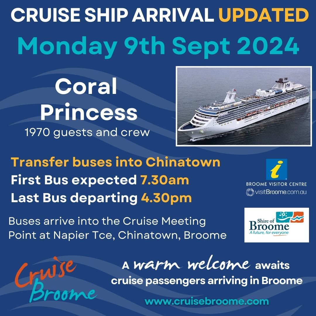 November 2023 Cruise Ship Arrivals in Broome, WA