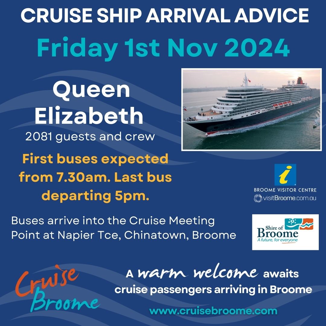 November 2023 Cruise Ship Arrivals in Broome, WA