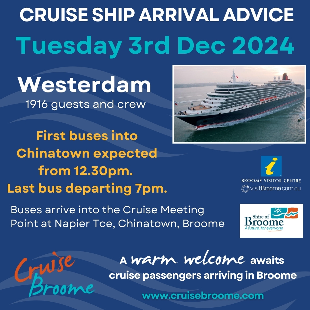 November 2023 Cruise Ship Arrivals in Broome, WA