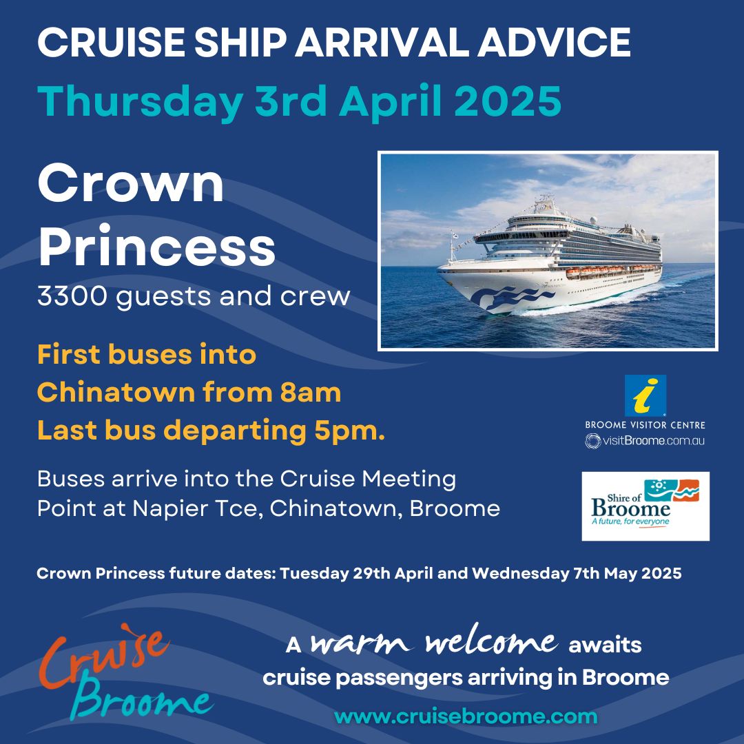 November 2023 Cruise Ship Arrivals in Broome, WA