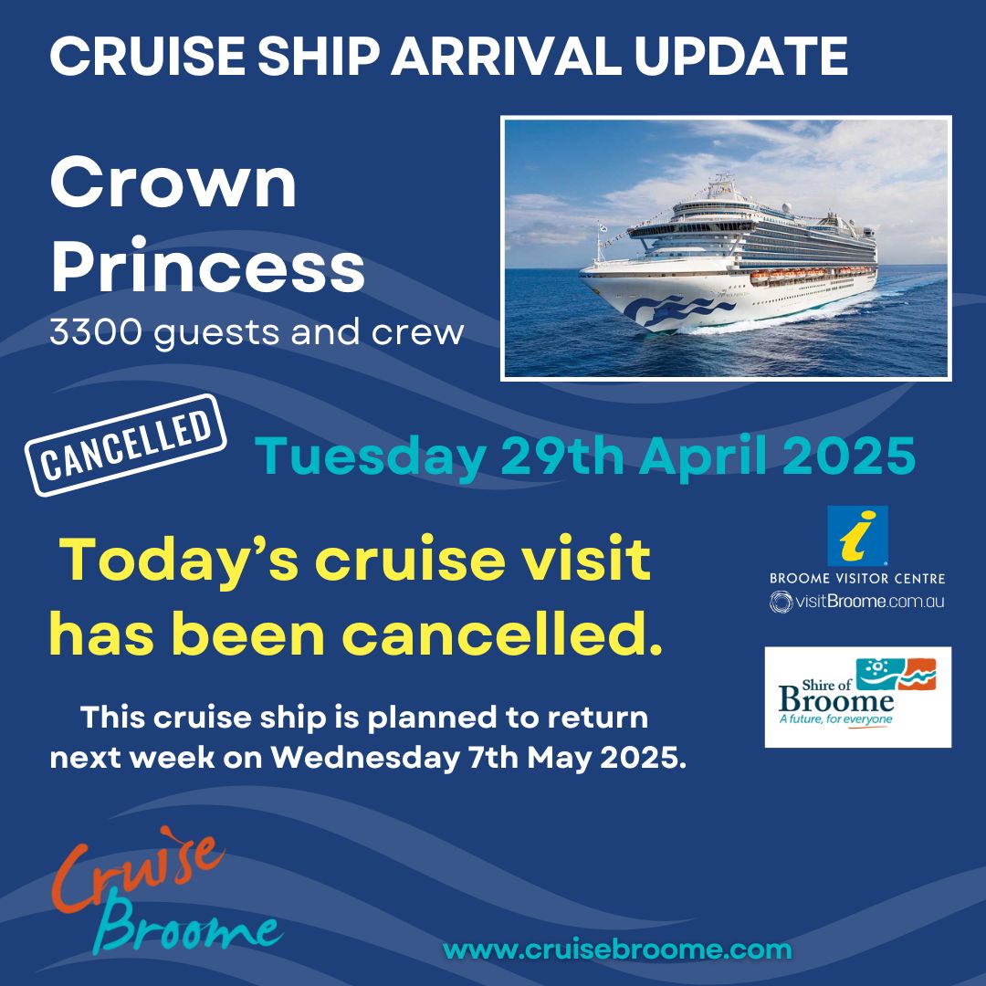 November 2023 Cruise Ship Arrivals in Broome, WA