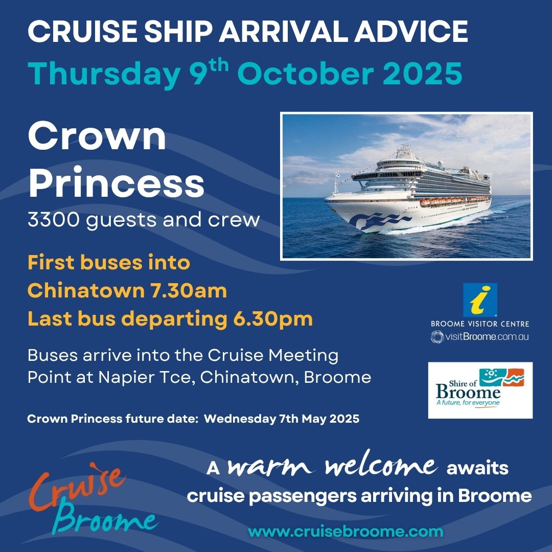 November 2023 Cruise Ship Arrivals in Broome, WA