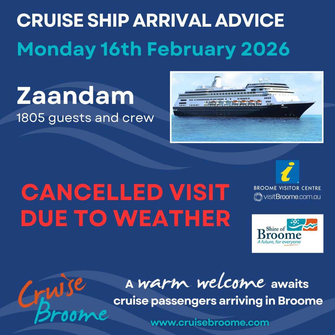 November 2023 Cruise Ship Arrivals in Broome, WA