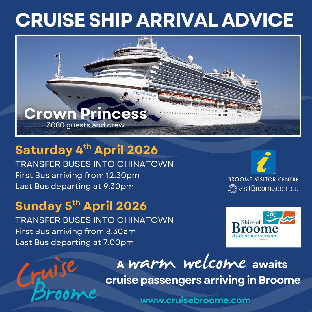 November 2023 Cruise Ship Arrivals in Broome, WA