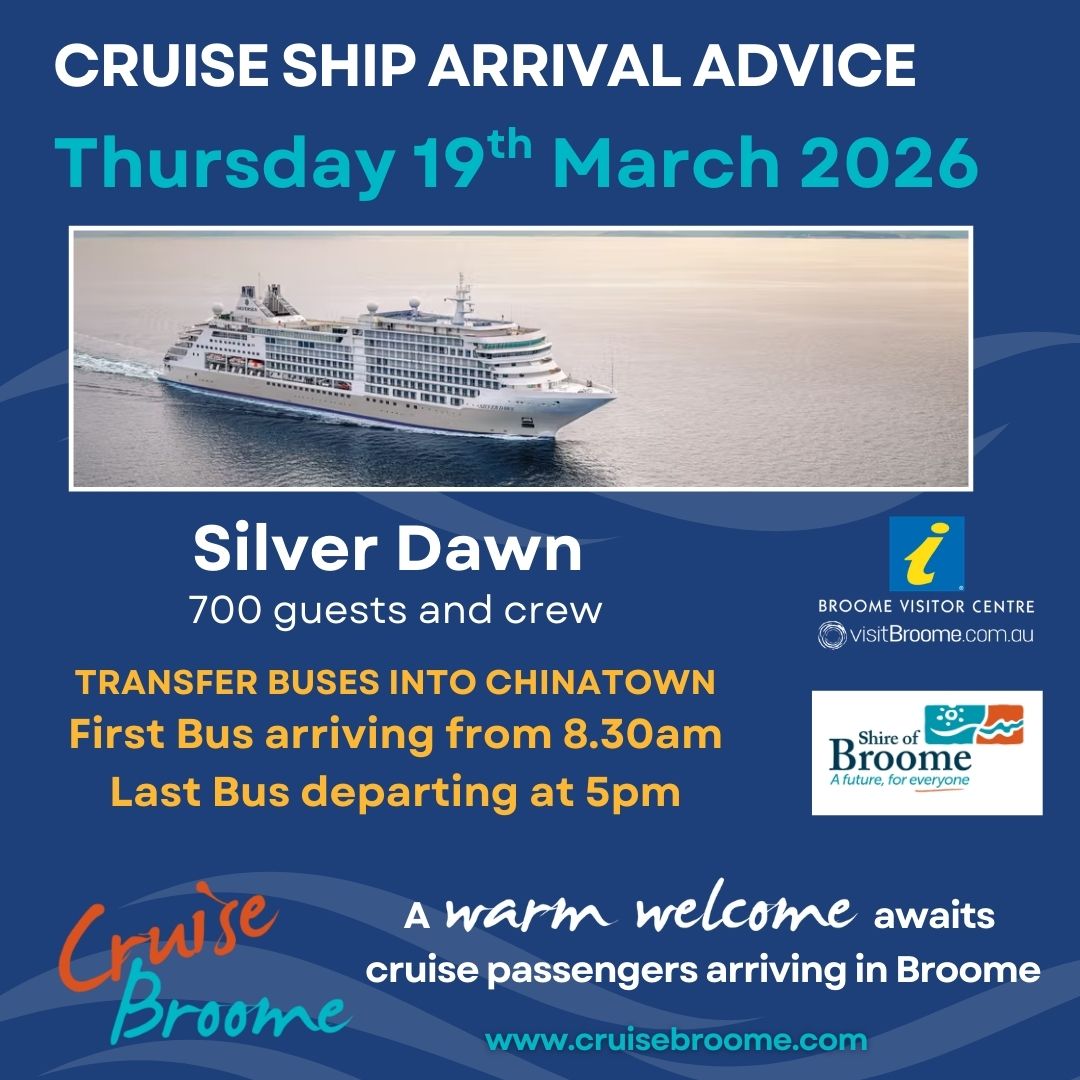 November 2023 Cruise Ship Arrivals in Broome, WA