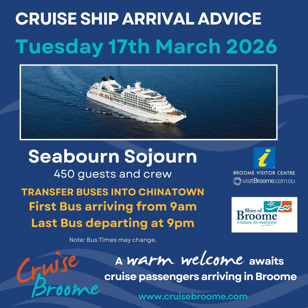 November 2023 Cruise Ship Arrivals in Broome, WA